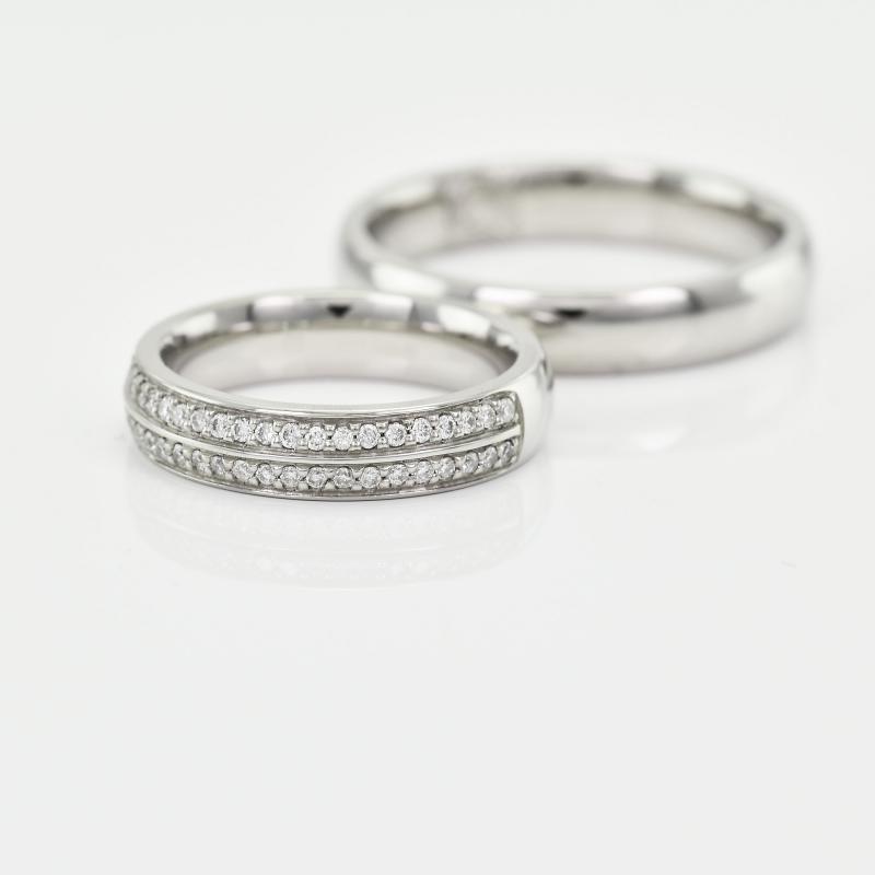 Prstene z bieleho zlata 20723