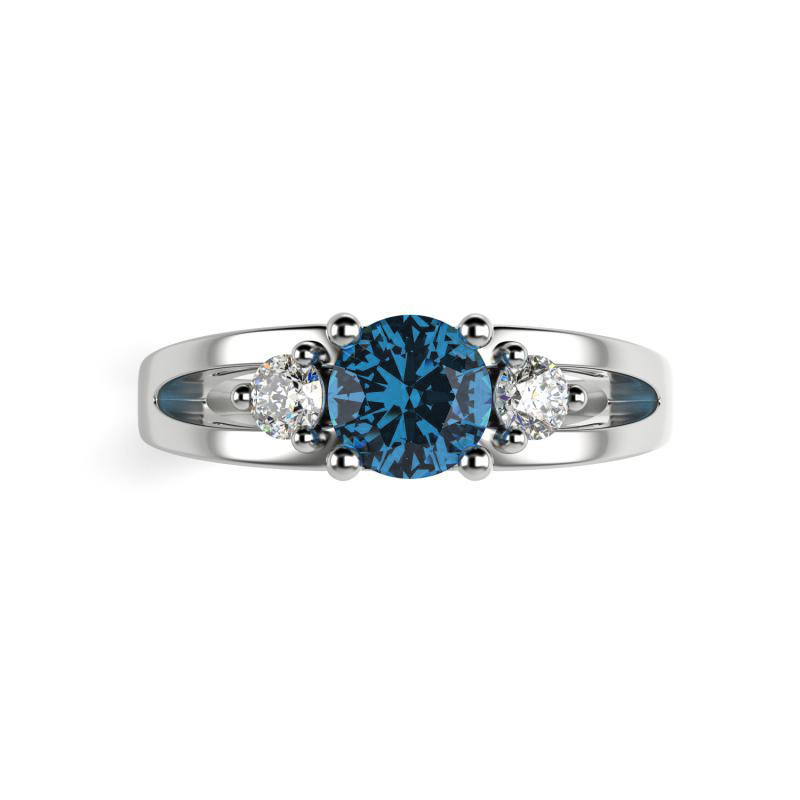 Platinový diamantový prsteň 23623