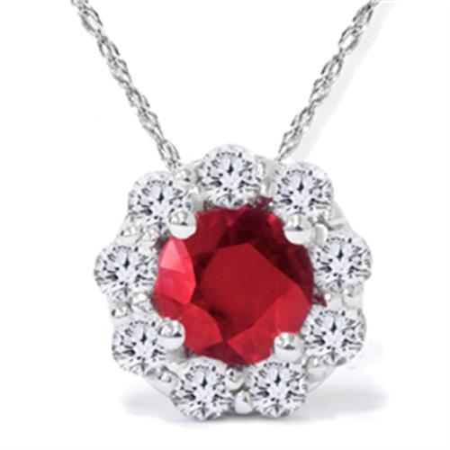Vášnivý rubín a diamanty v zlatom náhrdelníku Otrera 