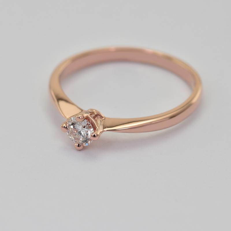 Zlatý diamantový prsteň 23783