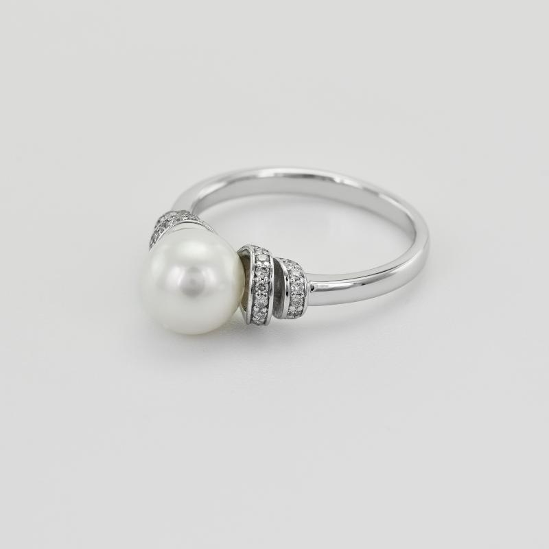 Zlatý prsteň s perlou 30543