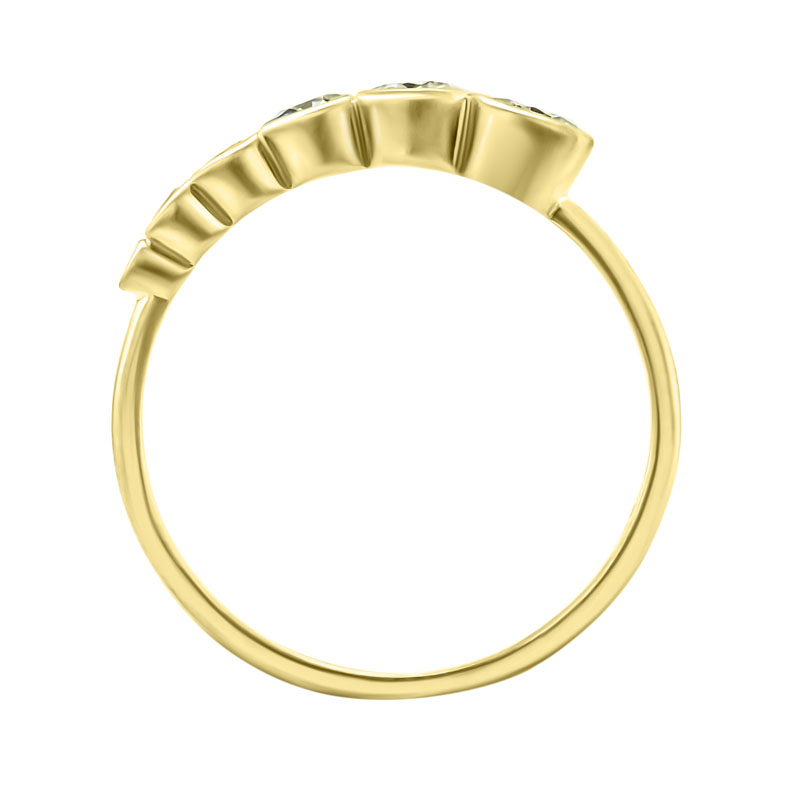 Moissanitový prsteň zo zlata 31093