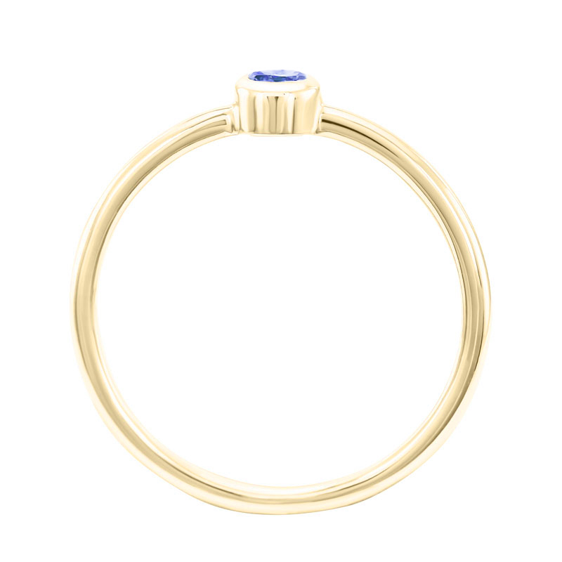 Drahokamový minimalistický zlatý prsteň 33813