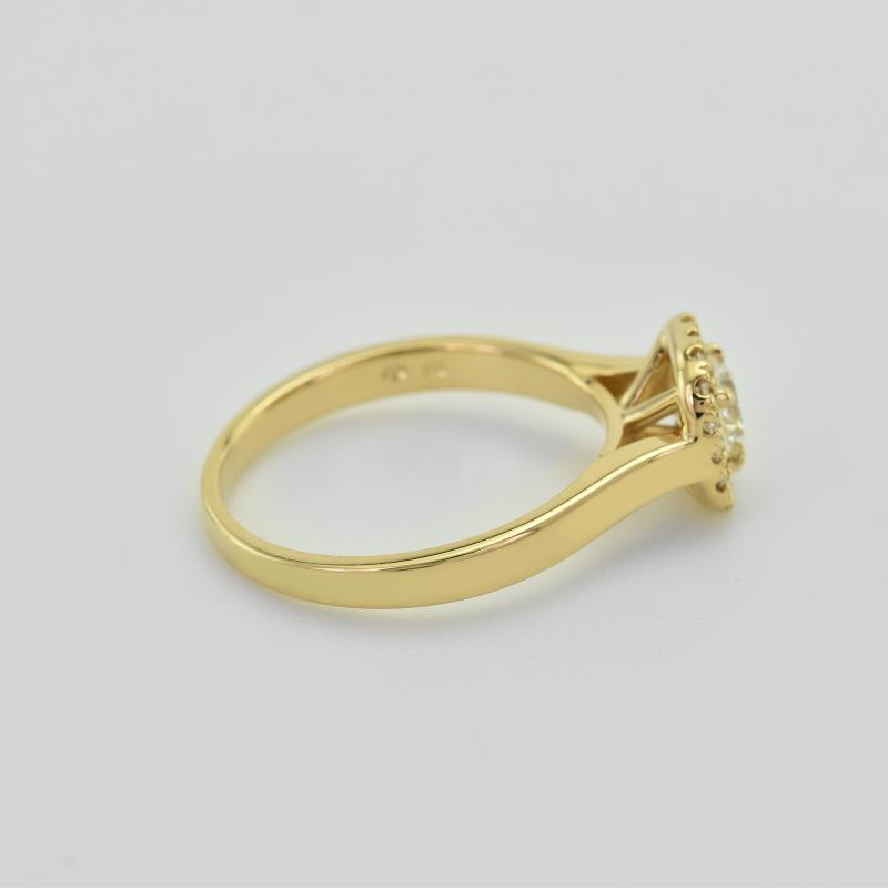 Zlatý prsteň s diamantmi 34663