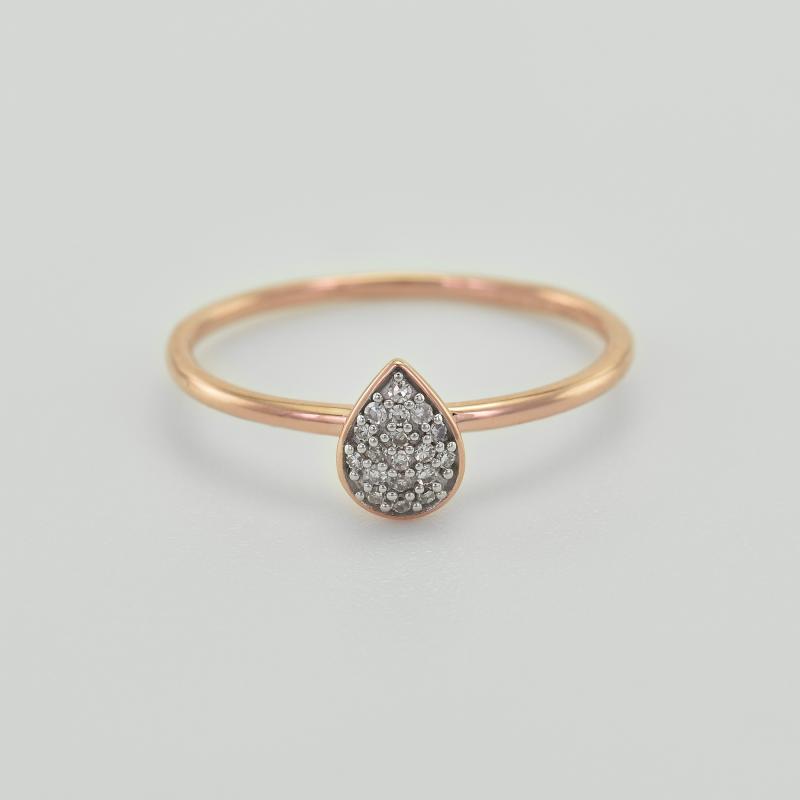 Diamantový zlatý prsteň 35503