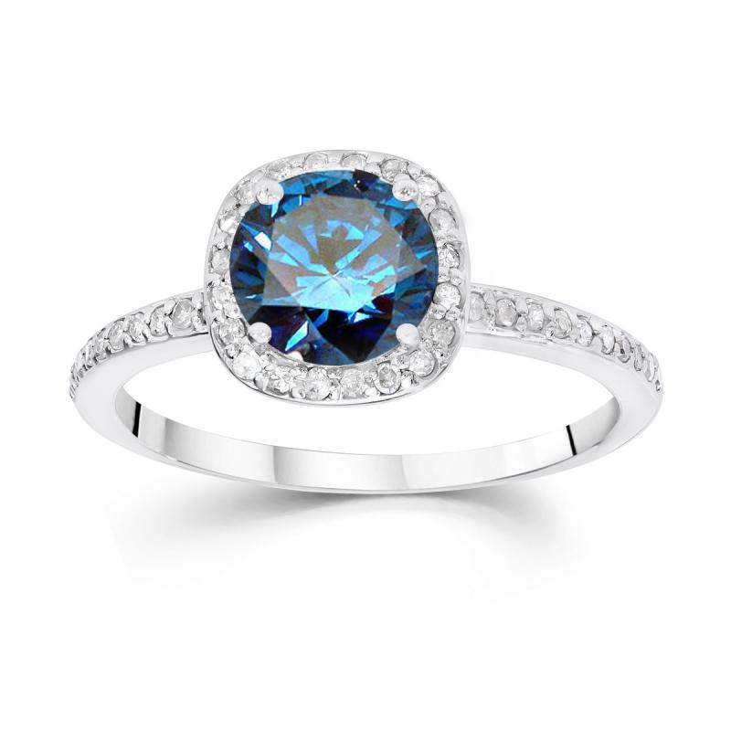 Zásnubný prsteň s modrým diamantom 3933