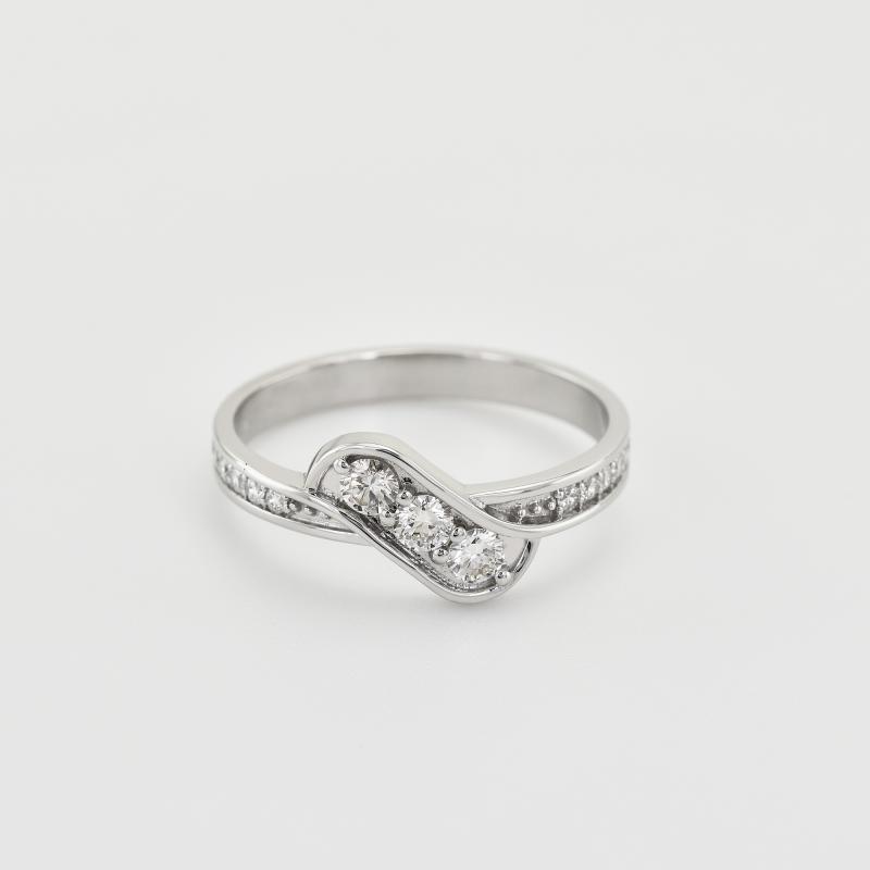 Prsteň s diamantmi 40323