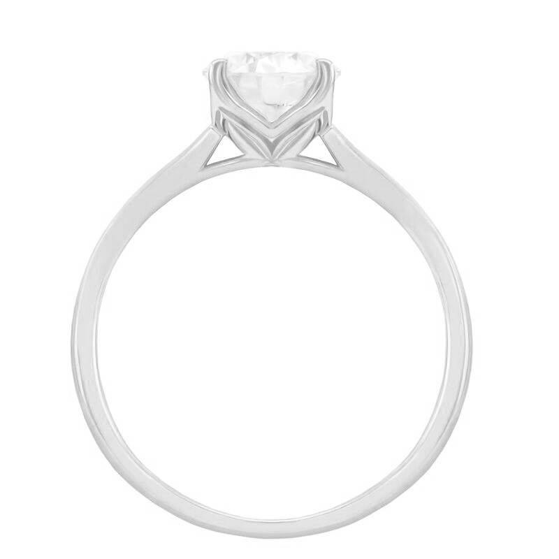 Zásnubný prsteň z bieleho zlata 42253