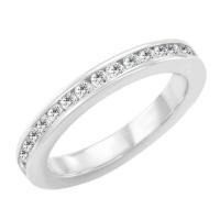 Eternity platinový prsteň s 2mm diamantmi Merryl