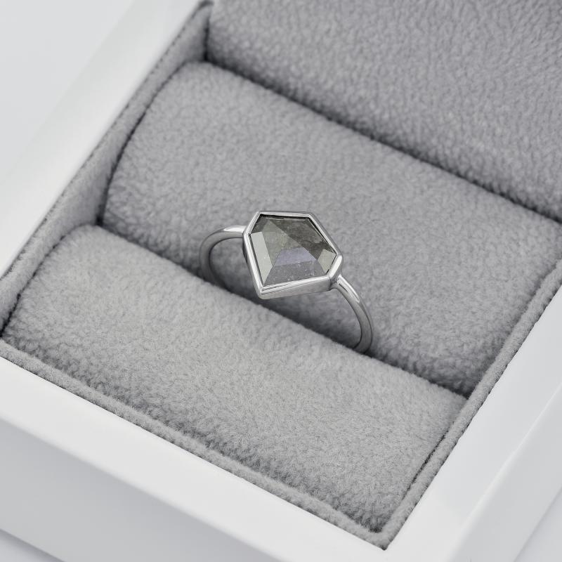 Zlatý prsteň se salt´n´pepper diamantem Sierra 44223
