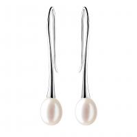 Minimalistické visiace perlové náušnice Annalise