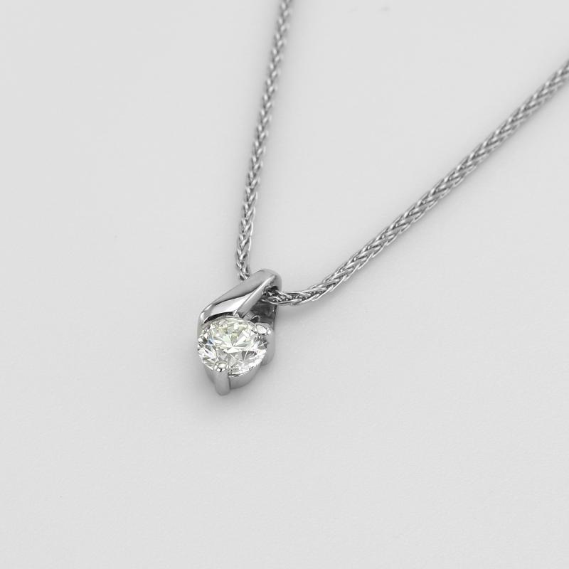 Platinový náhrdelník s ČGL certifikovaným diamantom Bardot 51073
