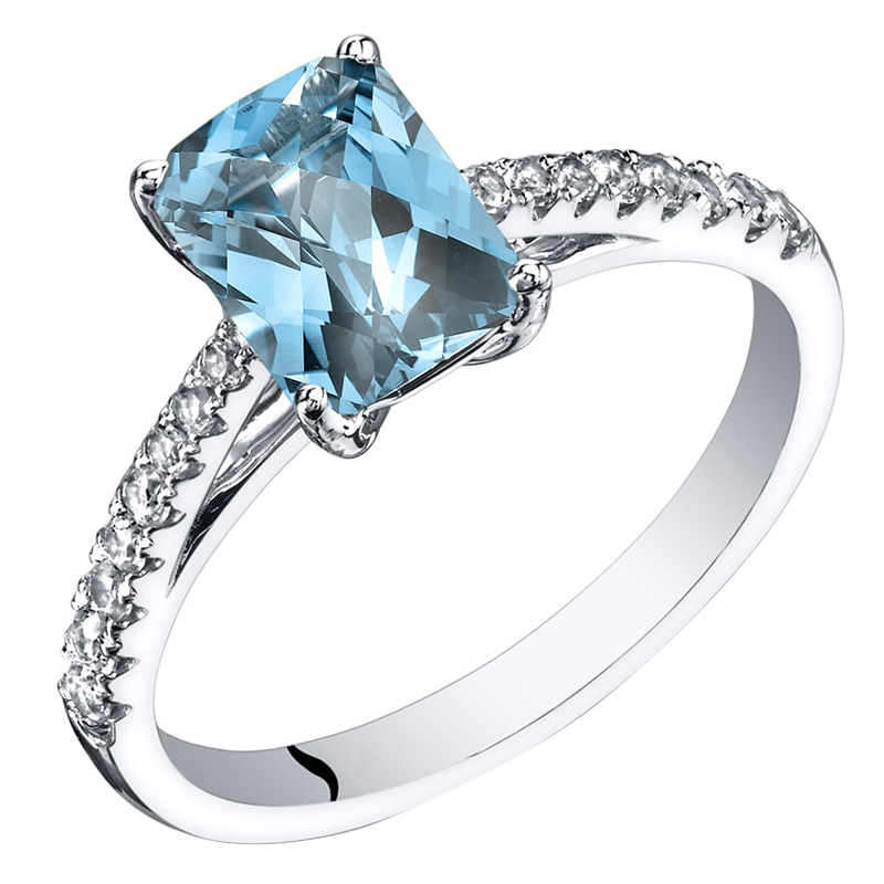 Zlatý prsteň s modrým a bielymi topásmi Osbert