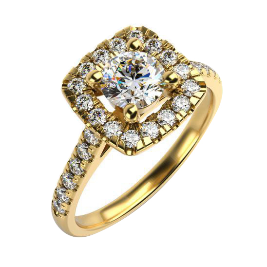 Zásnubný prsteň z ružového zlata 59423
