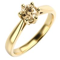 Zásnubný prsteň so champagne diamantom Syllis