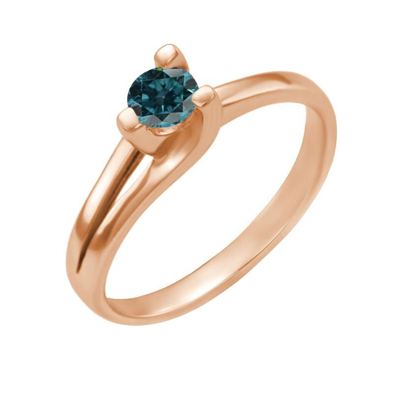 Prsteň s modrým diamantom Umiah 59553