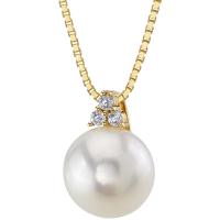 Romantický zlatý prívesok s perlou a zirkónmi Megyn