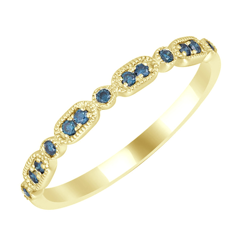 Eternity prsteň s modrými diamantmi 69703