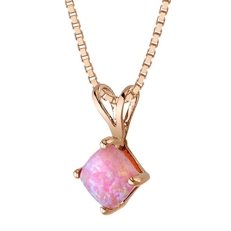 Opálový náhrdelník z růžového zlata