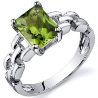 Unikátny strieborný prsteň s olivínom Dayla
