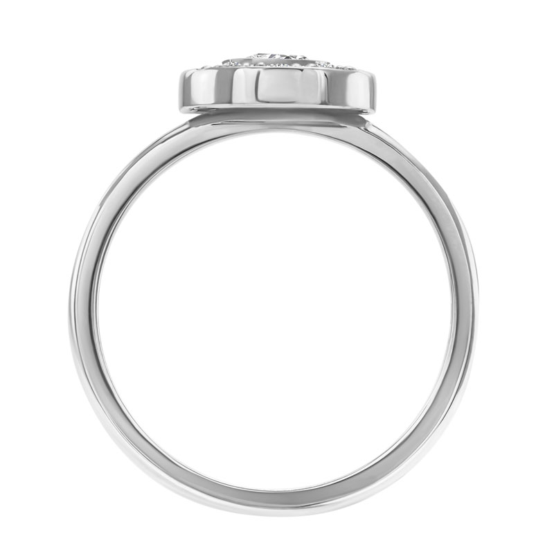 Diamantový zásnubný prsteň v halo štýle Aiva 76063