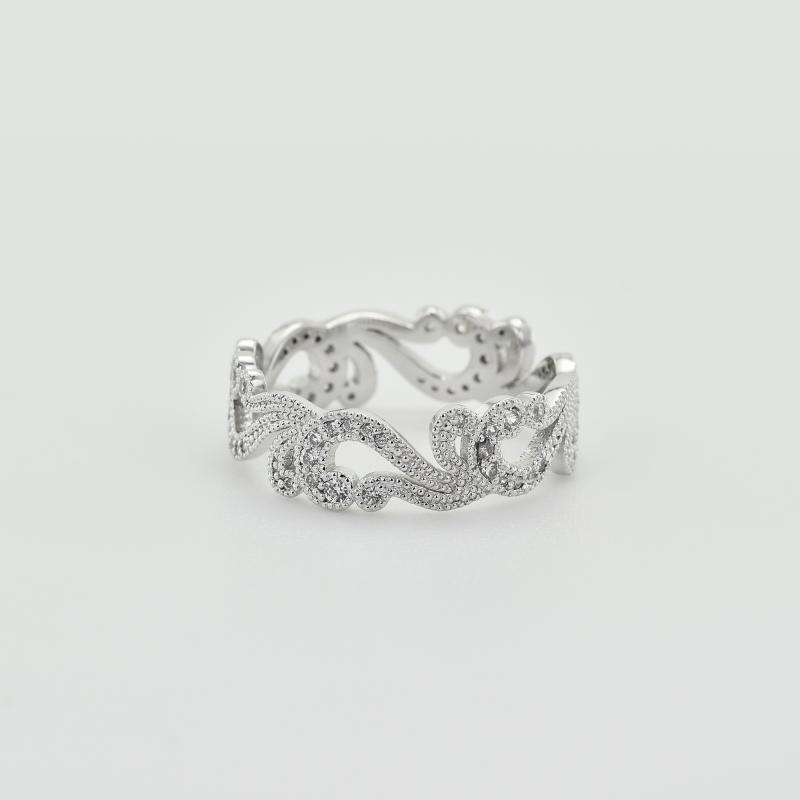Vintage prsteň s diamantmi 77333