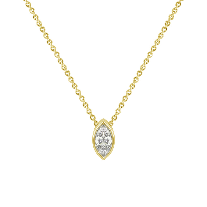 Zlatý náhrdelník s certifikovaným diamantom