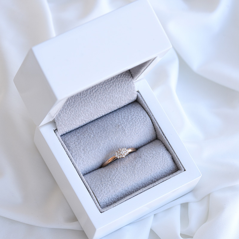 Zásnubný prsteň z ružového zlata 84813