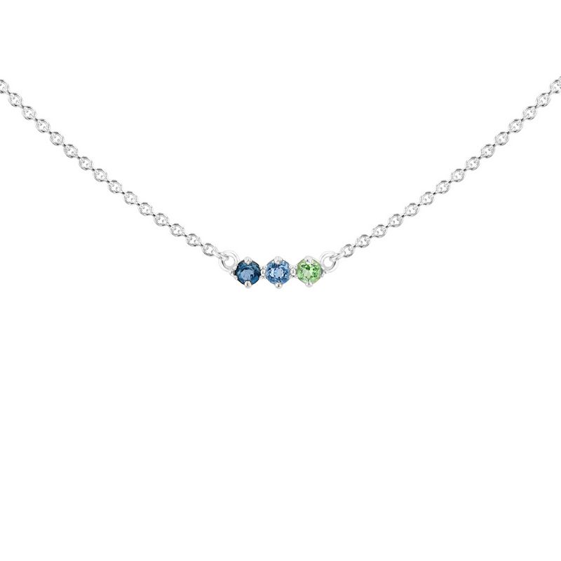 Minimalistický náhrdelník s drahokamami podľa vášho výberu Mina 99643