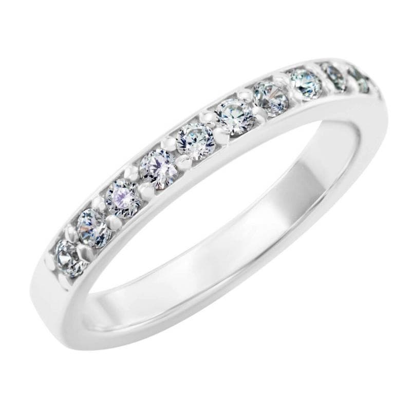 Eternity prsteň s lab-grown diamantmi a pánsky plochý prsteň Brittney 102264