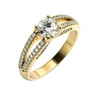 Zásnubný prsteň plný diamantov Davio