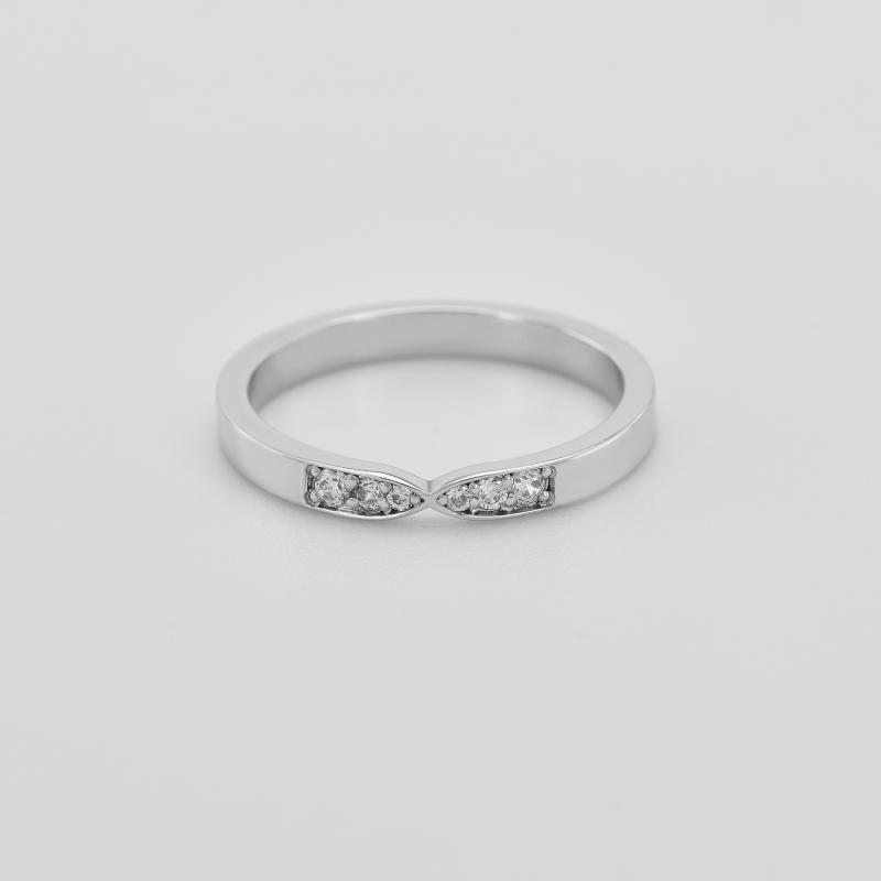 Eternity prsteň s moissanitmi a plochý pánsky prsteň Villegas 105464