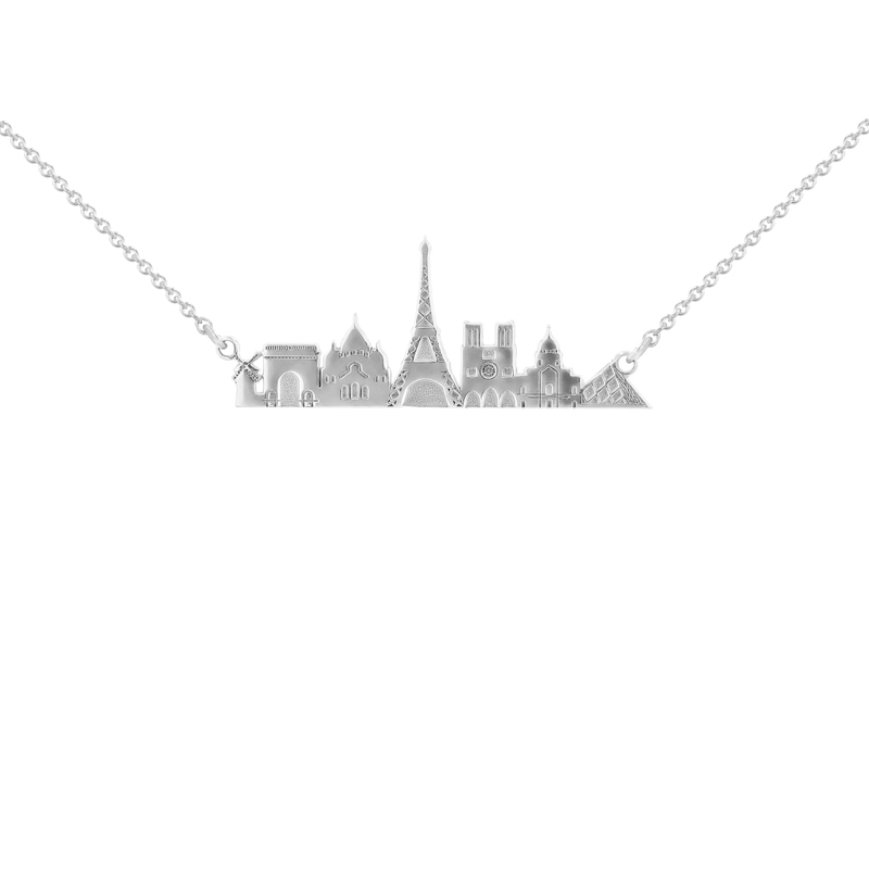 Strieborný náhrdelník mesta Paríž 107224