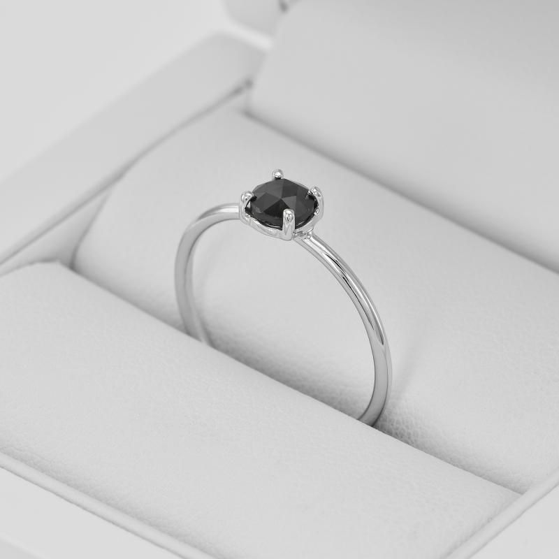 Zásnubný prsteň s čiernym diamantom Enrico 110174