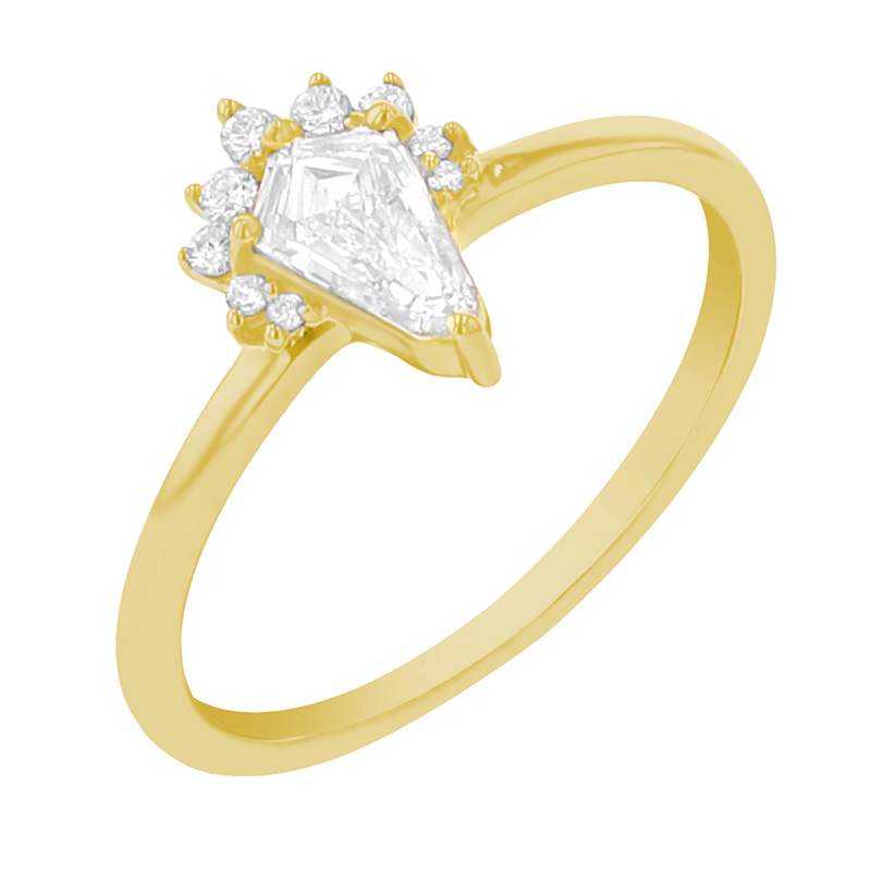Zásnubný prsteň s 0.42ct IGI certifkovaným lab-grown diamantom Faris