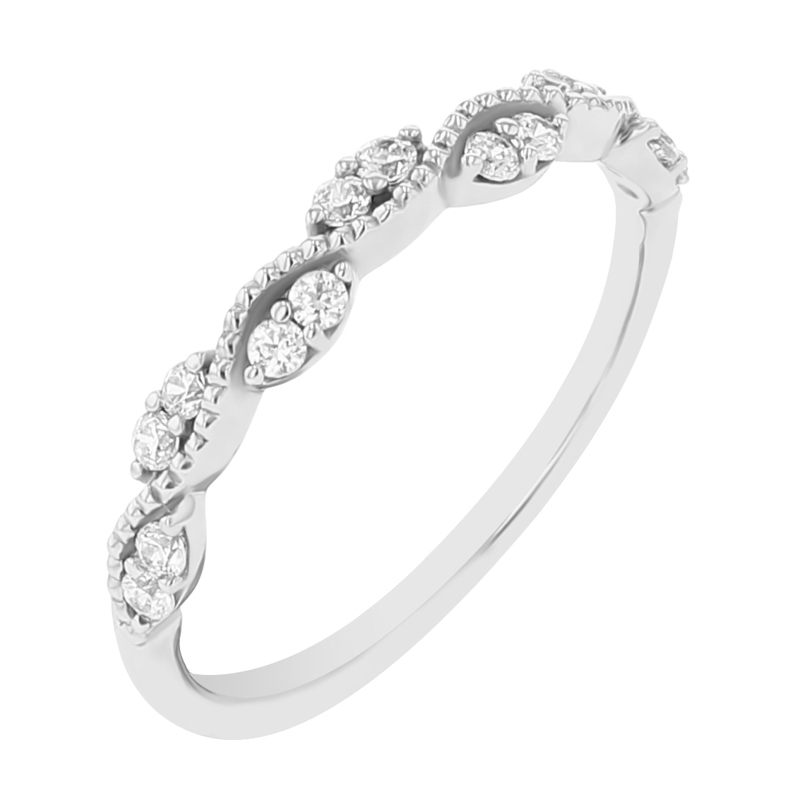 Nežný eternity prsteň s lab-grown diamantmi Izabelle 111464