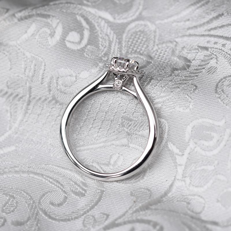 Zásnubný halo diamantový prsteň 116384