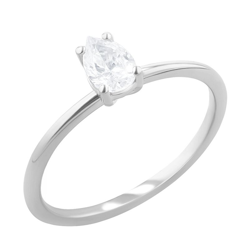 Zásnubný prsteň s pear diamantom Cooley 119064