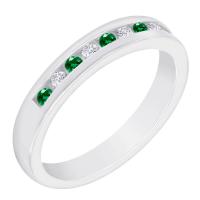 Prsteň plný smaragdov a diamantov Evaly