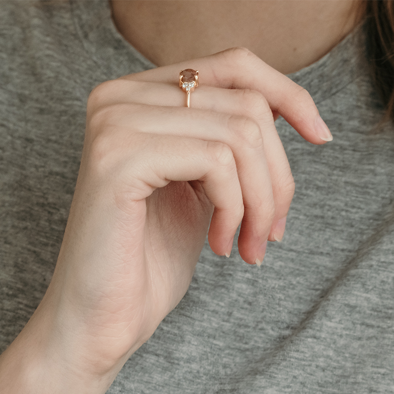 Zlatý prsteň so salt and pepper diamantom Mirko 120614