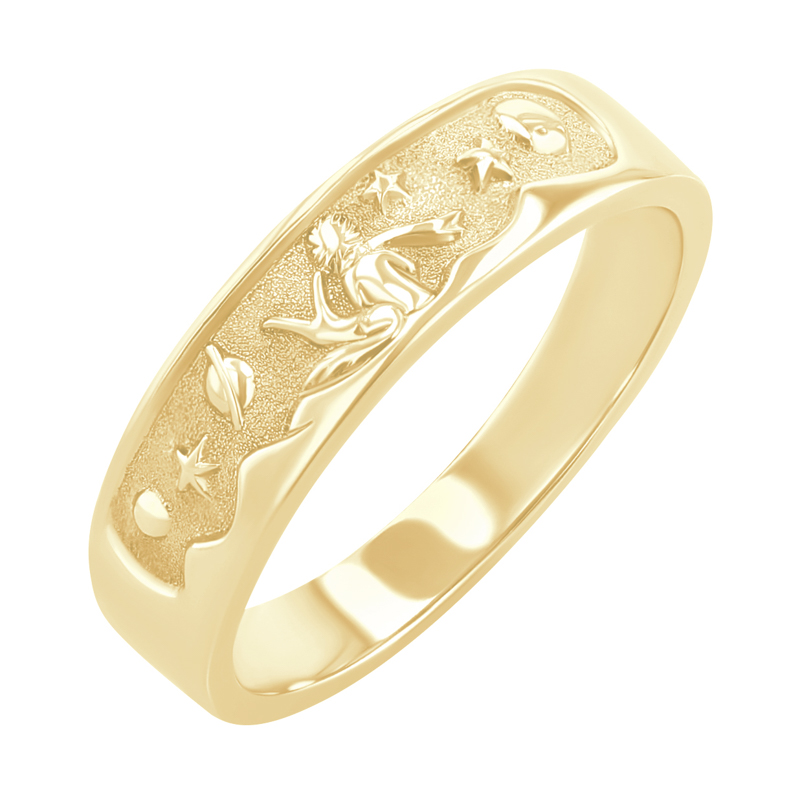 Ručne ryté snubné prstene Malý princ 122804