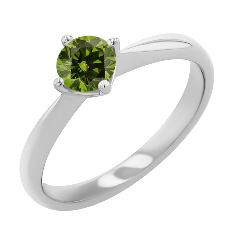 Zásnubný prsteň so zeleným diamantom Maya 125024
