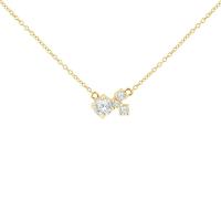 Cluster náhrdelník s moissanitom a lab-grown diamantmi Maizie