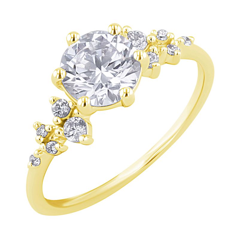 Zásnubný prsteň s lab-grown diamantmi Kasi