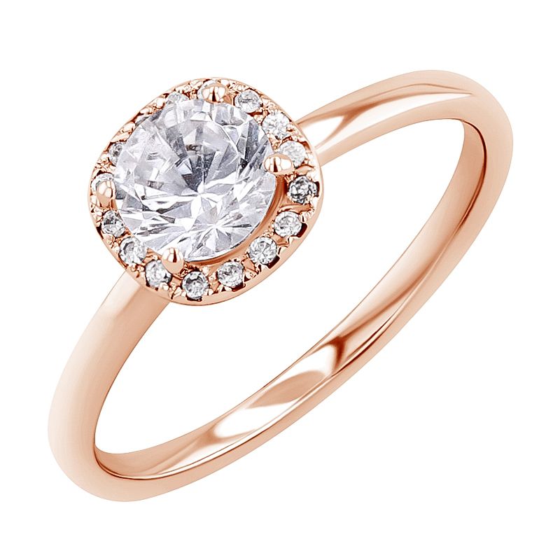 Halo zásnubný prsteň s diamantmi Zarah