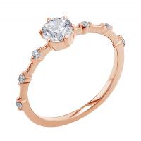 Zásnubný prsteň s lab-grown diamantmi Jelena