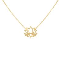 Strieborný joga náhrdelník Lotosový kvet