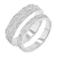 Svadobné obrúčky s atypickým povrchom Marry