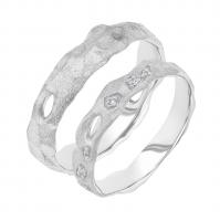 Zlaté svadobné obrúčky Rock