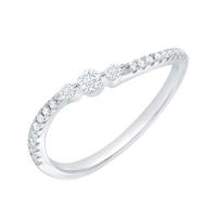 Zvlnený zlatý prsteň s lab-grown diamantmi Mikael